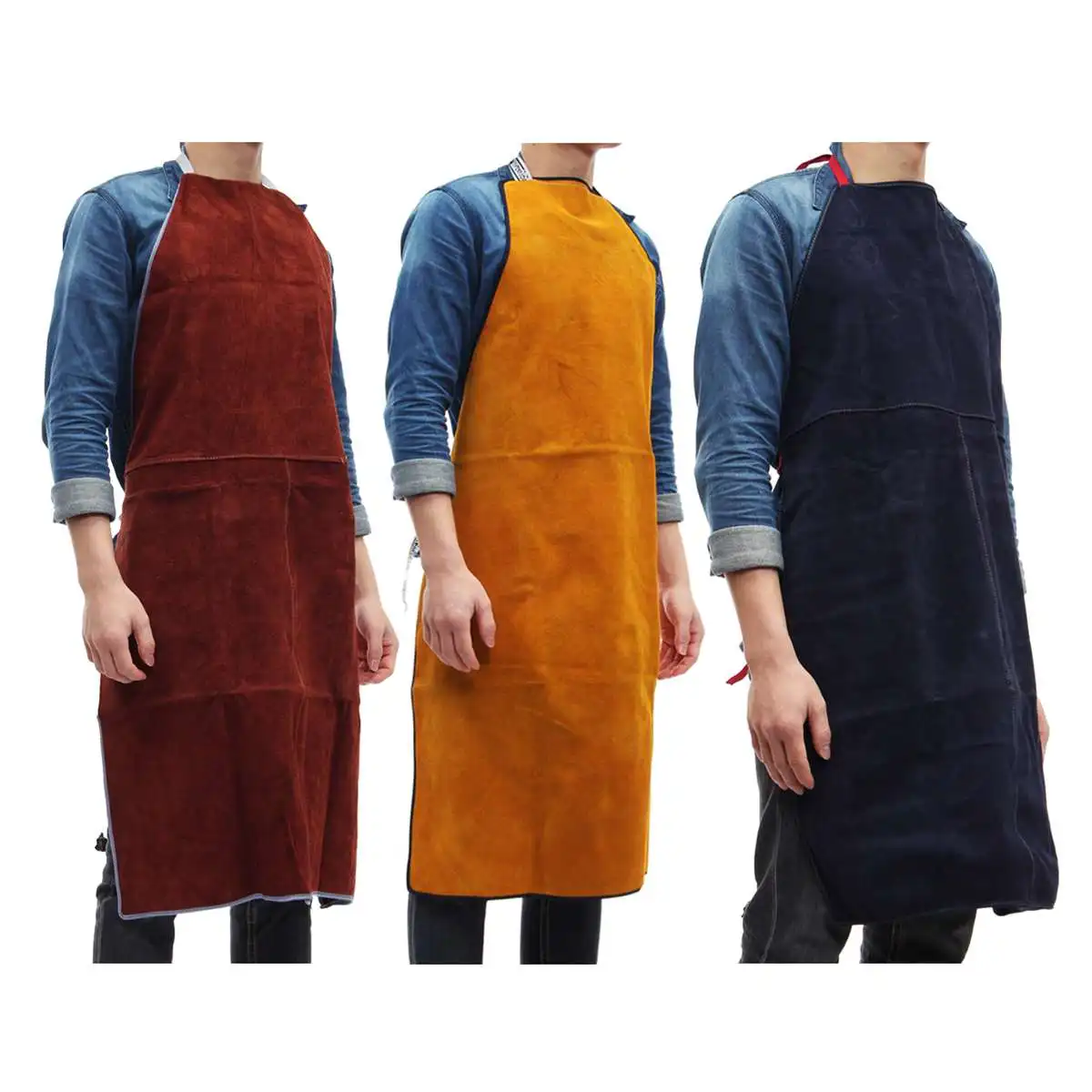 

New Arrival 2019 Welding Aprons Protective Welders Clothing Thermal Protection Workwear Cowhide Leather Heat Insulation 100*70CM