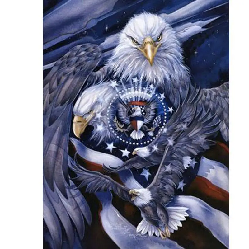 Full Drill Square Eagle Icon Diamond Painting Kit - DIY Cross Stitch Rhinestone Mosaic | Дом и сад