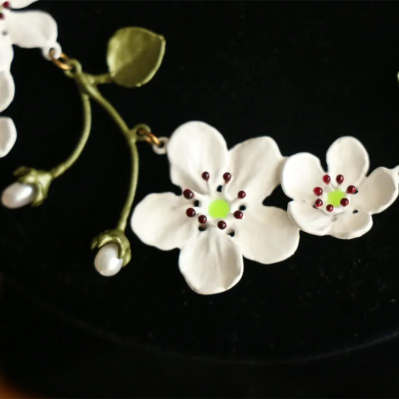 Супер Роскошный белый жемчуг цветок ожерелье браслет наборы|necklace bracelet set|necklace