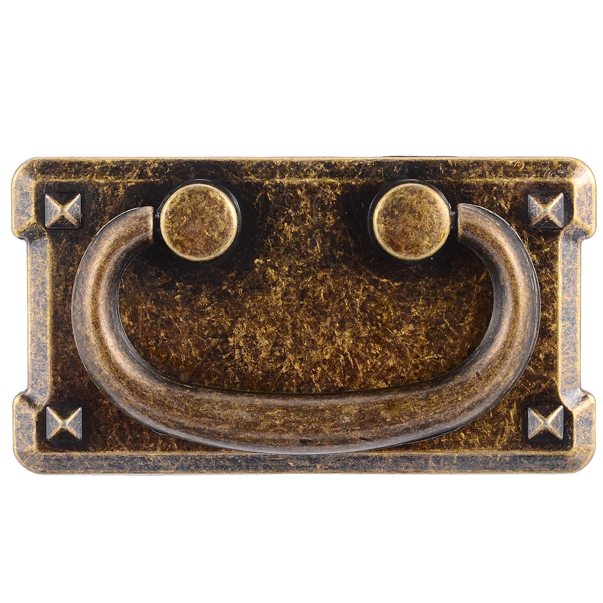 2 Set Antique Bronze Door Handles Cupboard Drawer Cabinet Drop Pull Handle Knob With Screws For Home Furniture