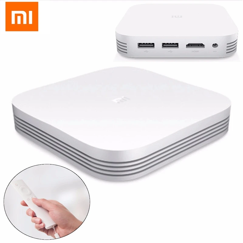 

Xiaomi Mi Box 3 Enhanced Hexa Core 64bit 2G LPDDR3 8G eMMC5.0 VR GX6250 2.4G/5.0G Wifi Android 5.1 4K HD USB