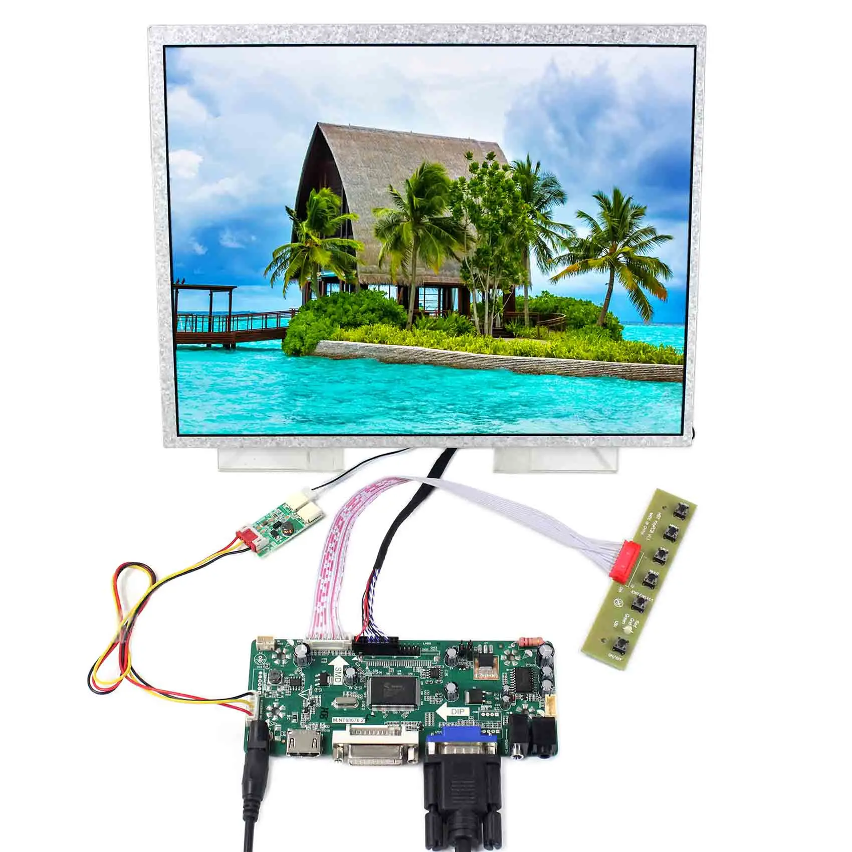 

HD MI DVI VGA AUDIO LCD Board Work for LVDS Interface LCD Screen 12.1" 1024X768 LCD Screen VS121T-001A