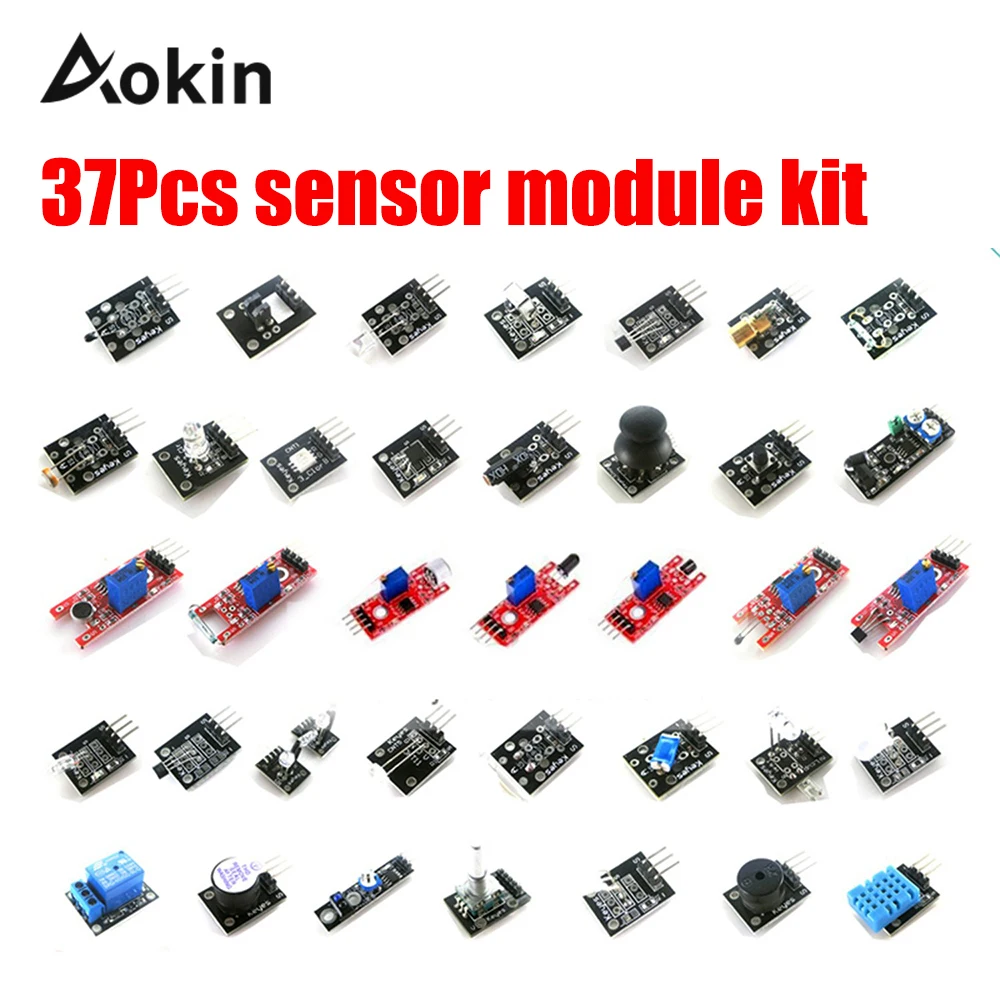 Комплект платы сенсорного модуля 37 в 1 для Arduino и MCU образовательных пользователей