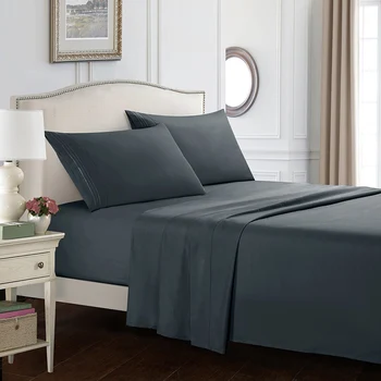 

Comforter Bedding Set Solid Soft Bed Sheets Set Bedspread Deep Pocket High Quality Bedding Set