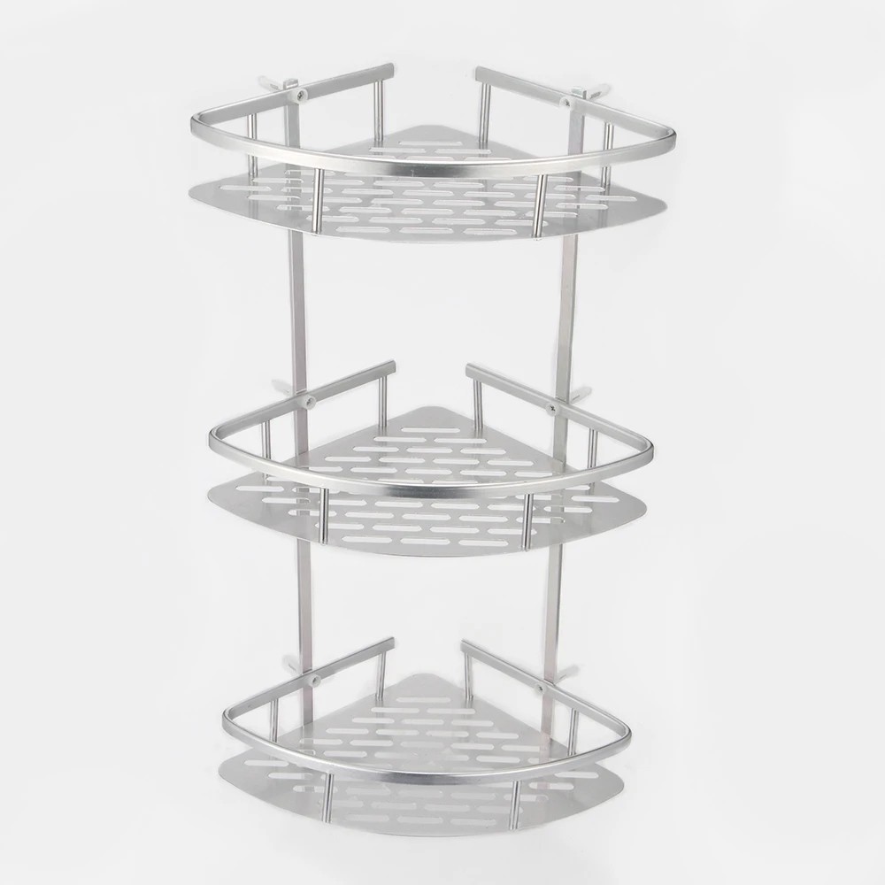

Corner Rack 3 Layer Bathroom Towel Rack Alumimum Bathroom Shelf Wall Mounted Toilet Bathroom Hardware
