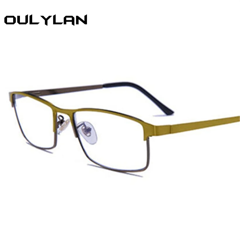 Oulylan Multifocal Progresiva gafas de lectura de los hombres Anti-Luz Azul de aleación cerca de lejos vista gafas hipermetropía dioptrías + 1,0 de 1,5 Oulylan Multifocal Progresiva gafas de lectura de los hombres Anti-Luz Azul de aleación cerca de lejos vista gafas hipermetropía dioptrías + 1,0 de 1,5