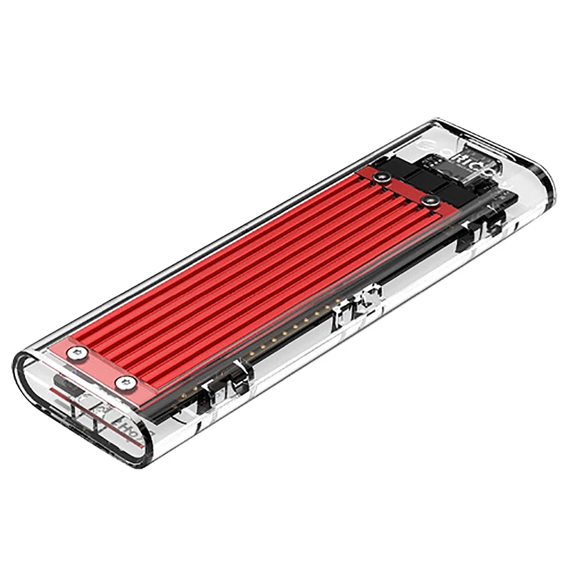 Orico Nvme M.2 к корпусу Ssd Type-C чехол M Key прозрачный Внешний Usb 3 1 Gen2 10 Гбит/с Поддержка Uasp