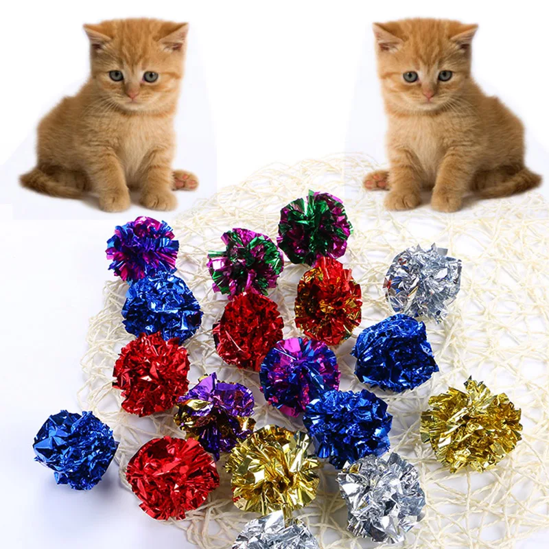 Продажа высокого качества Crinkle Ball Sound Toy Интерактивная 1 шт. для кошачьего кольца