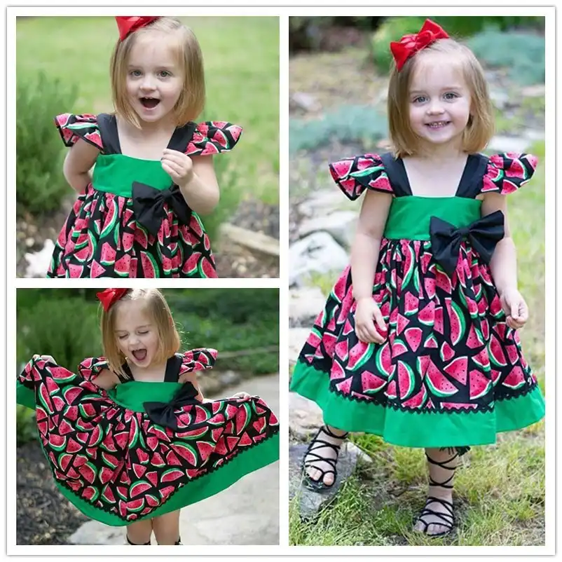 little girl watermelon dress