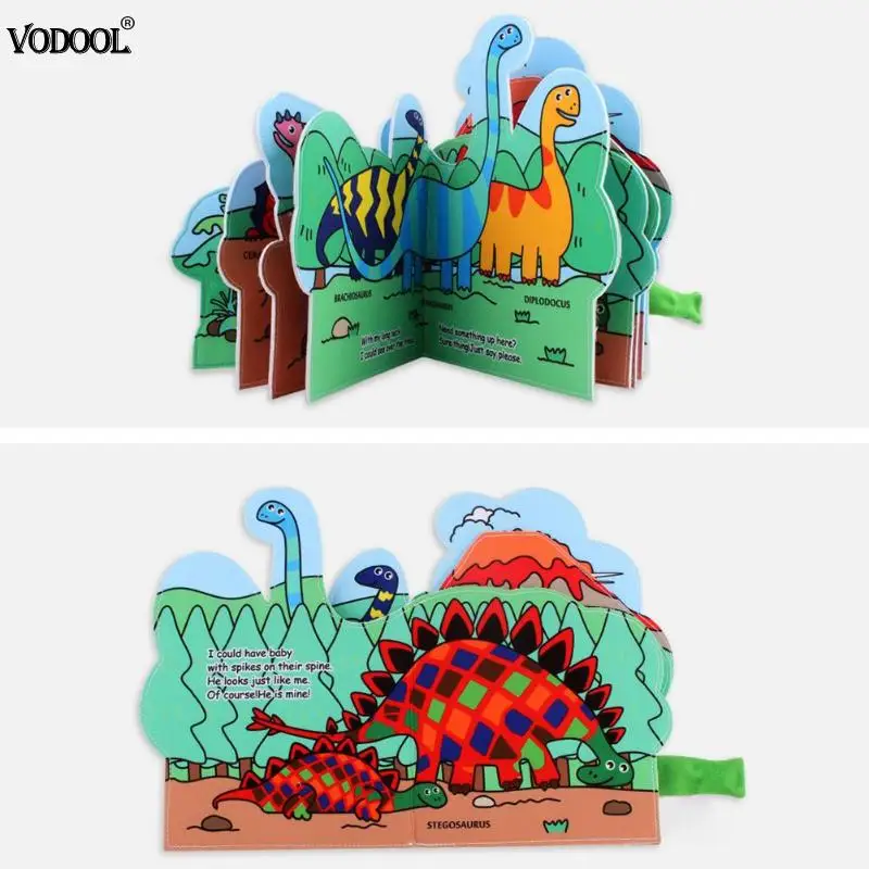 Cartoon Dinosaur Animals Baby Cloth Books Water Painting Book Infant Book Educational Toy Development Reading Soft Books Gift Cartoon Dinosaur Animals Baby Cloth Books Water Painting Book Infant Book Educational Toy Development Reading Soft Books Gift