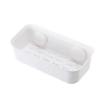 

1pcs Rectangle Hollow Out Practical Free Of Punch Shower Shelf Washing Rack for Washing Room