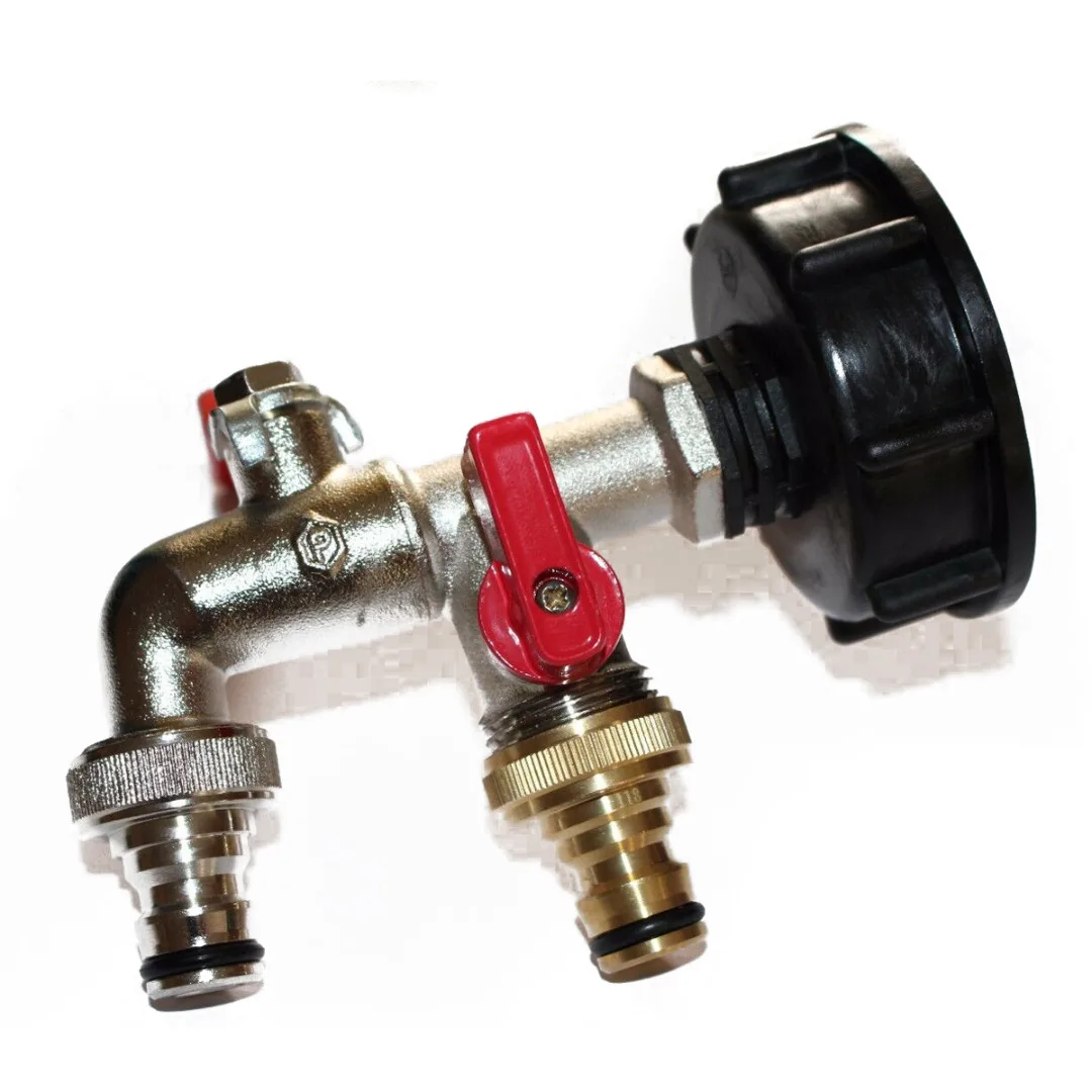 1Pc IBC Ball Outlet Tap 3//4/" Adapter S60x6 Tank 1000 L Tank Rainwater Container