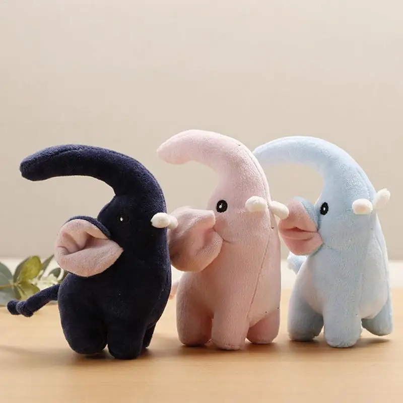 24cm Plush Elephant Keychain Mini Cute Animal Shaping Stuffed Hanging