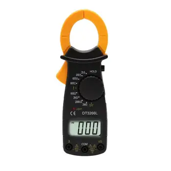 

DT3266L Car NCV Digital Clamp Meter Multimeter Hand Hold Voltage Current Resistance Tester Auto Ranging AC/DC Voltage Meter R20