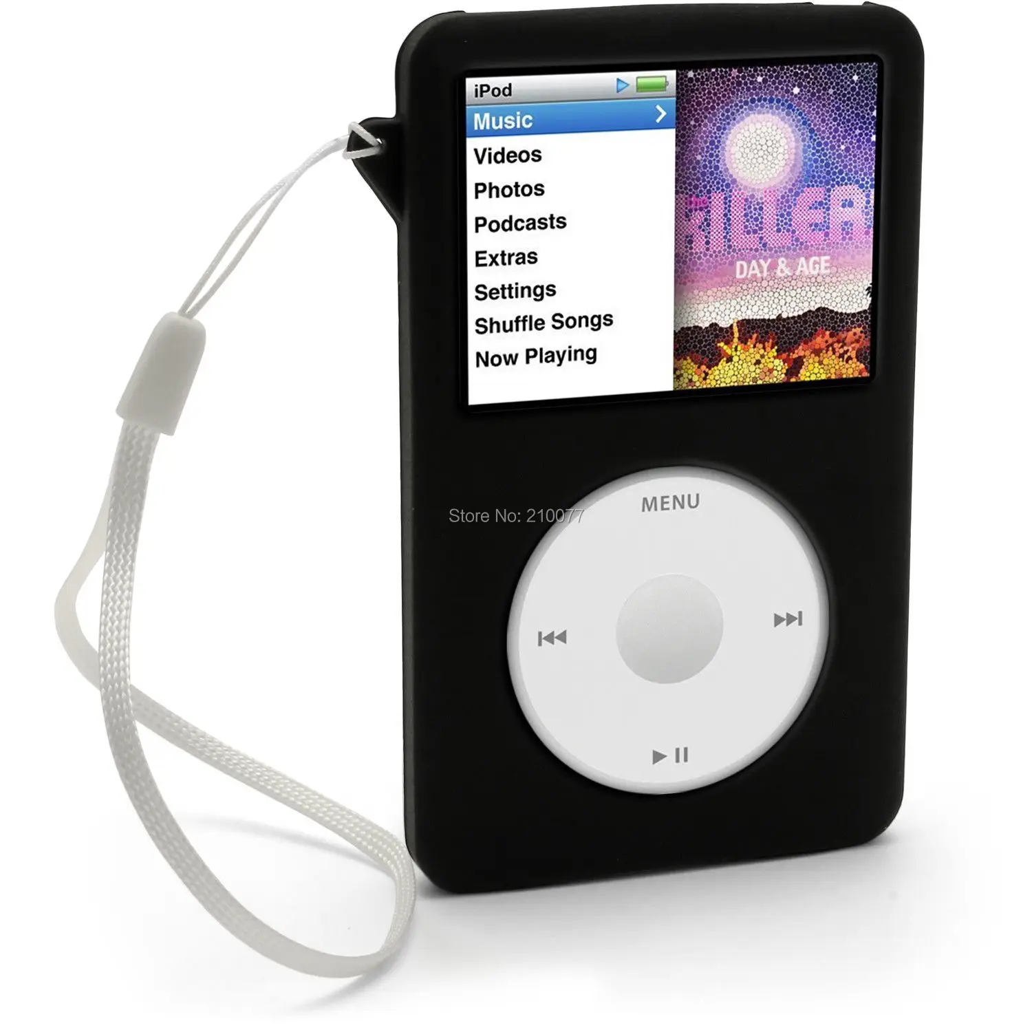 Apple ipod classic用シリコンブラックケース,80gb,120gb,160gb,30gb