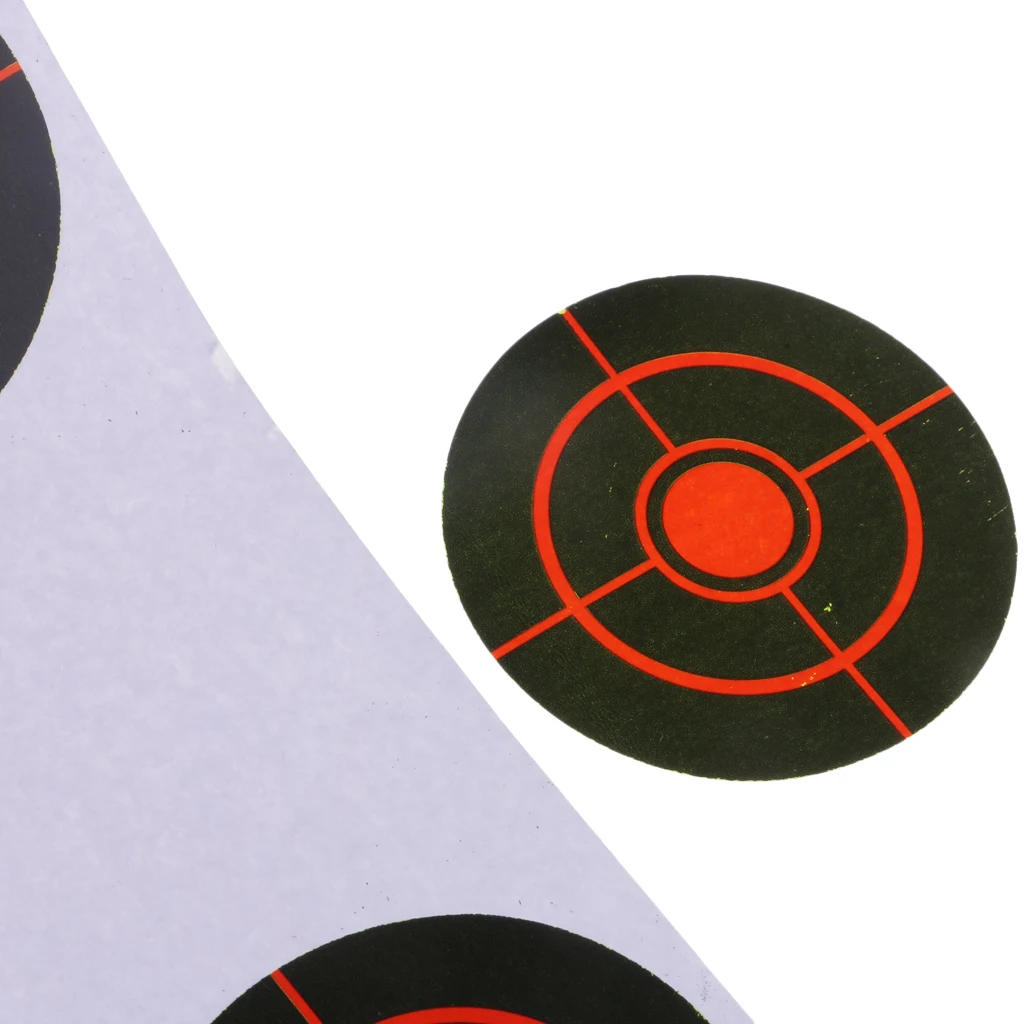 250 шт/рулон стрельбы мишеней реактивного диаметра. 7,5 см клейкая бумага мишени черный и красный-увидеть Ваши хиты мгновенно