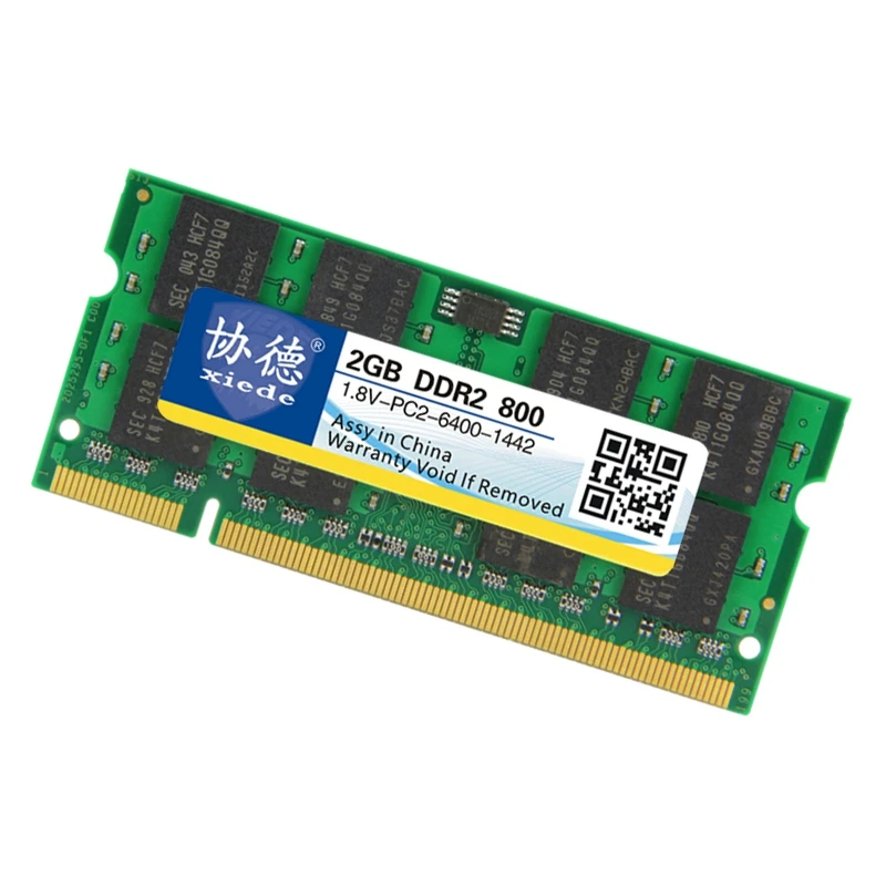 Xiede محمول ذاكرة عشوائية Ram وحدة DDR2 800 PC2-6400 240Pin DIMM 800 mhz للمحمول Xiede محمول ذاكرة عشوائية Ram وحدة DDR2 800 PC2-6400 240Pin DIMM 800 mhz للمحمول