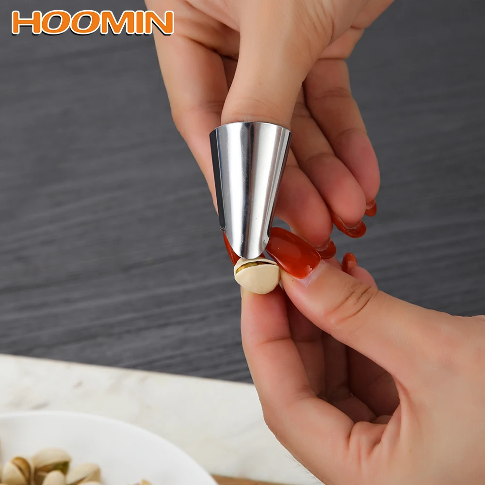 

HOOMIN Stainless Steel Nuts Peeler Finger Protector Gadgets Protection Tools Multifunction Kitchen Accessories