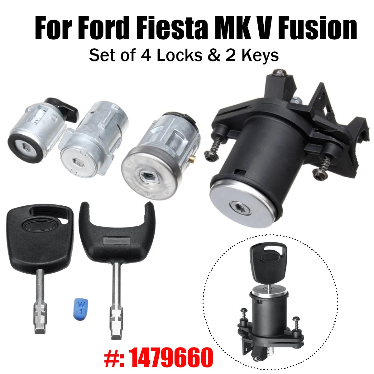 1 комплект ствол зажигания двери замка с 2 ключами 1479660 для Ford/Fiesta MK V Fusion|Переключатели и рычаги для авто| | АлиЭкспресс