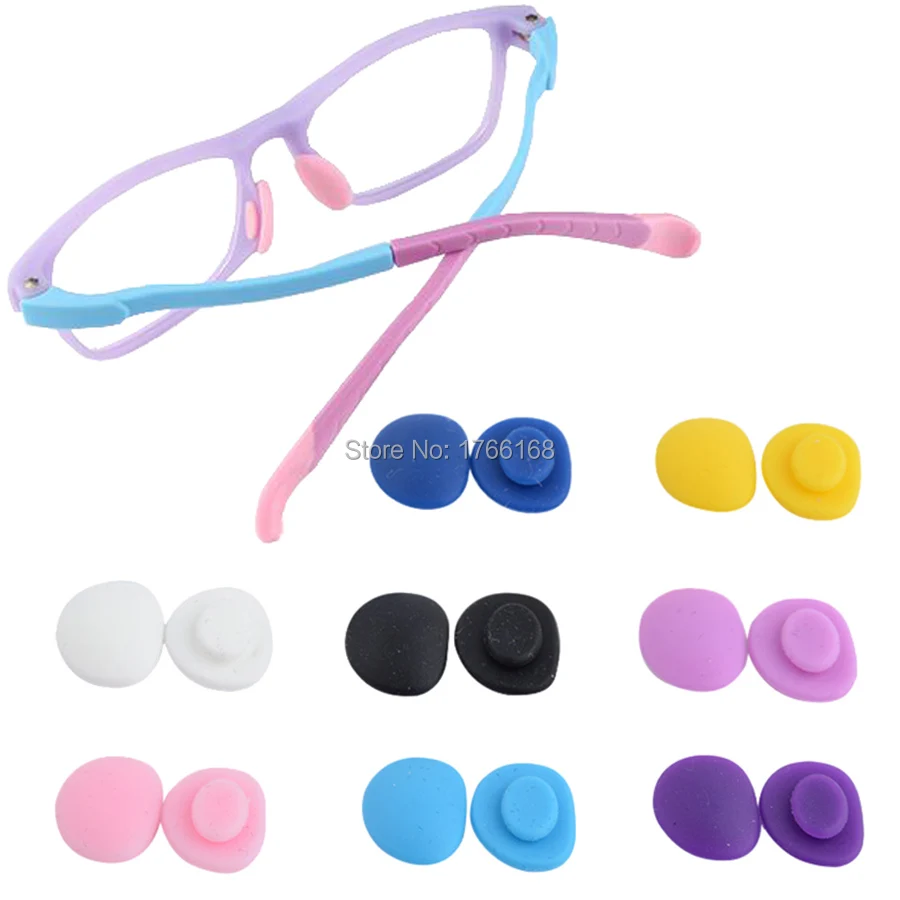 100pcs=50pairs Wholesale Eyeglasses Glasses Kids Silicone nose pads