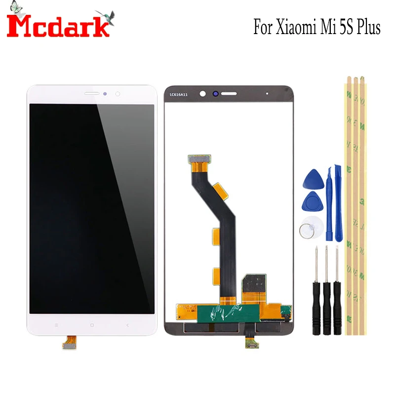 Mcdark для Xiaomi Mi 5S Plus 5 7 дюймов Сменные аксессуары ЖК-дисплей + сенсорный экран