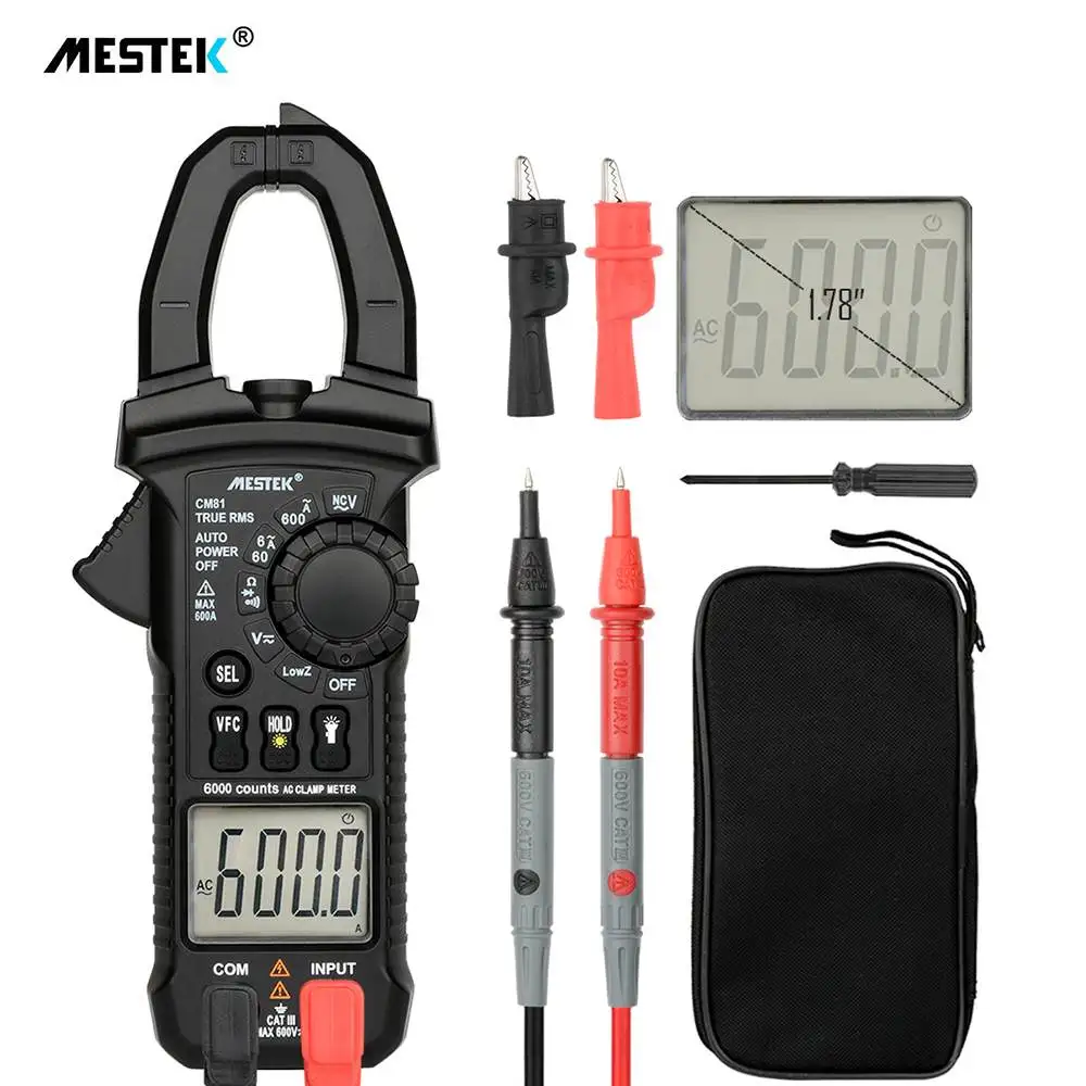 MESTEK CM81 клещи мультиметр Цифровой измерительный прибор напряжения