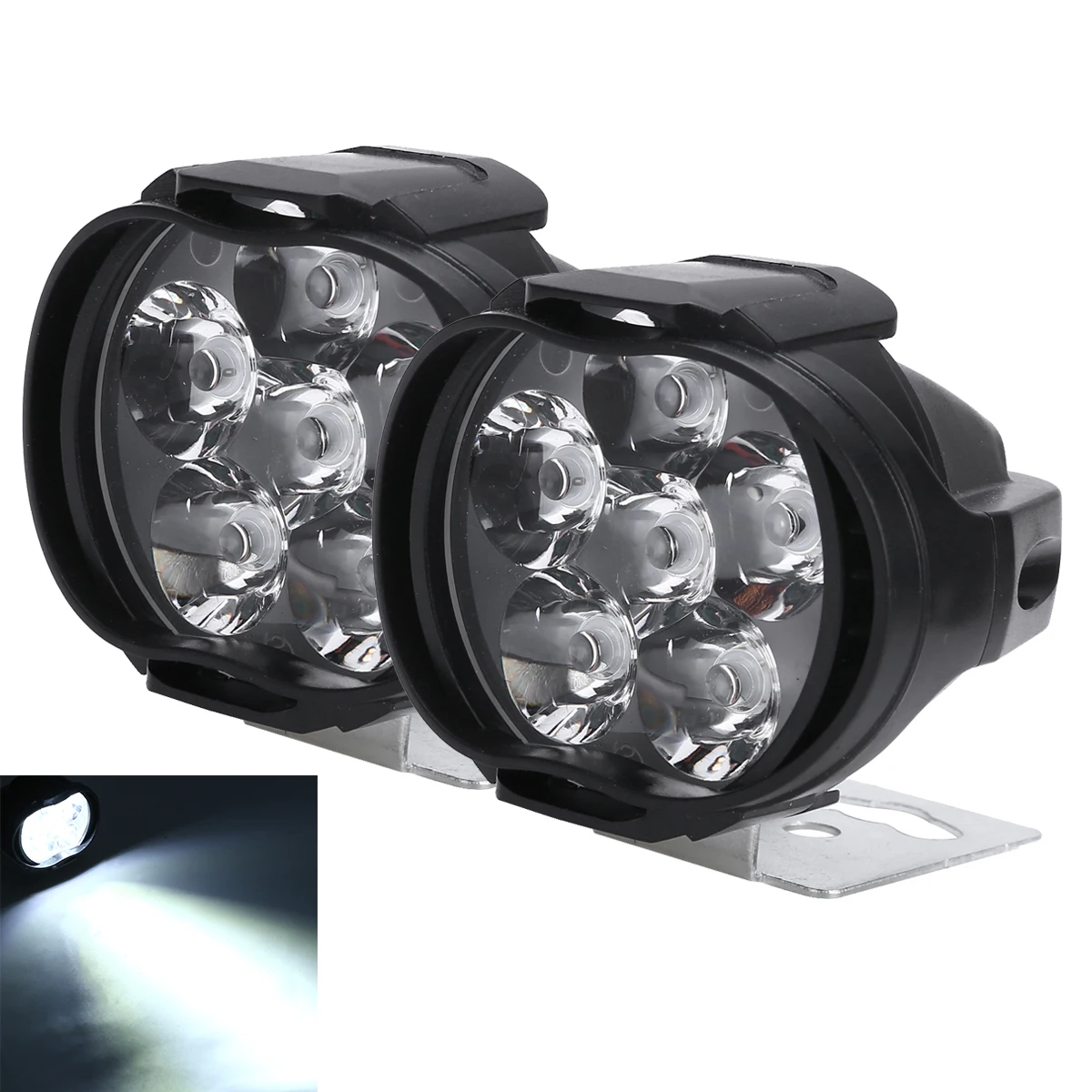 Mayitr 2 шт. 9-85 в 1.5A 10 Вт 5 SMD LED высокая яркость фара для мотоцикла противотуманная