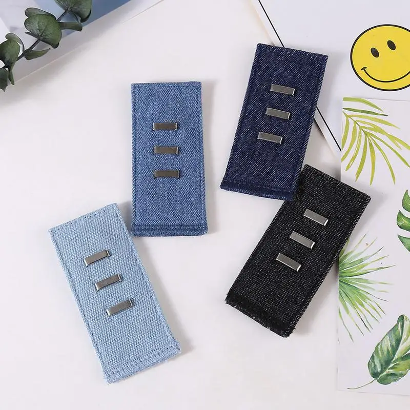 New Belt Jeans Waist Extender With Metal Buttons Unisex Waist Band Pant