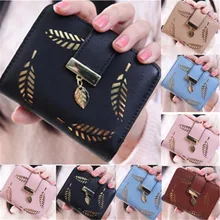 Женский маленький кошелек на молнии Модный цветочный принт леди Кредитная монета короткий Карманный кошелек клатч