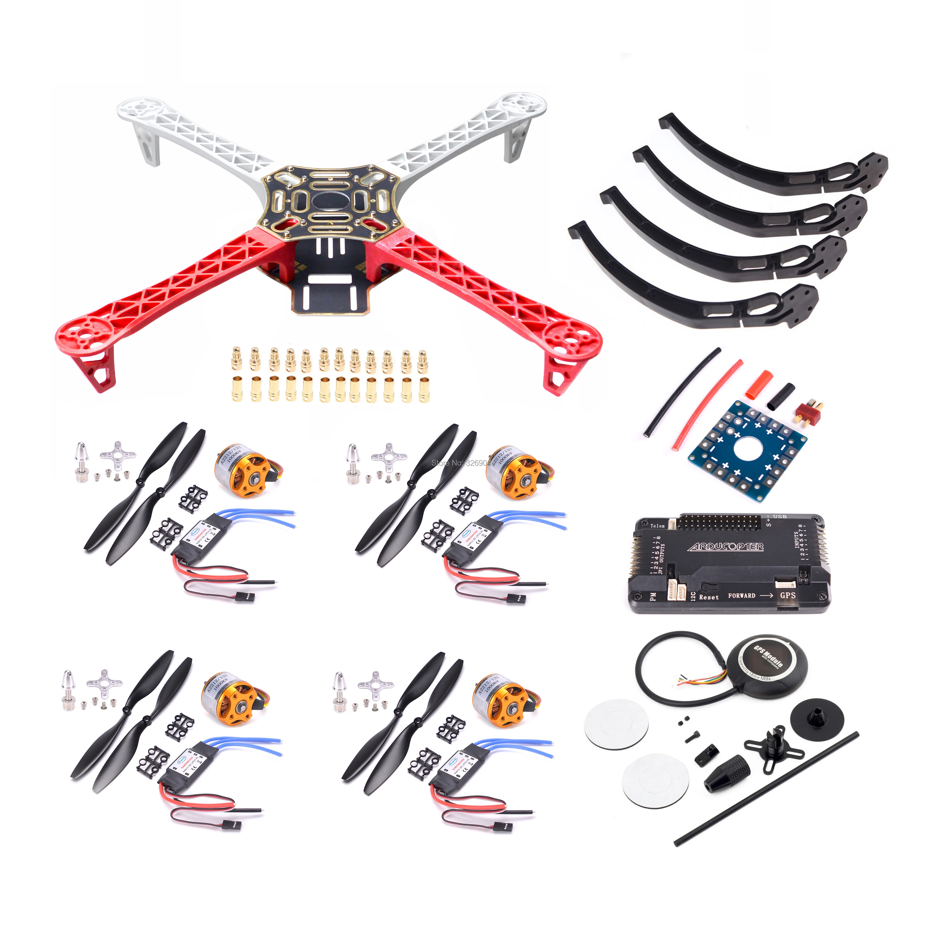 DIY F450 стойка квадрокоптера комплект рама APM 2 8 Контроллер полета 6 м/7 м/8N GPS A2212 1000KV