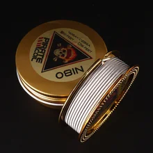 Bobina de pirata ni80, pirata, 3 núcleos, clapton, aquecimento, para cigarro eletrônico 3m 40ga + 3*3 *