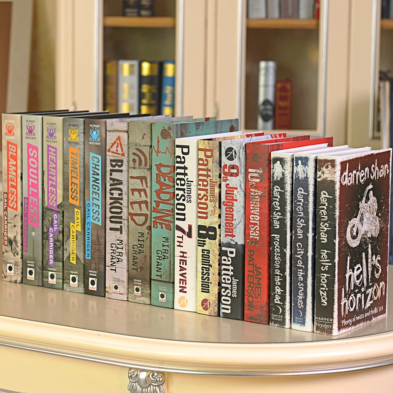 الحديثة محاكاة كتاب الدعائم وهمية كتاب نموذج غرفة لينة زينة خزانة الزخرفية زخرفة الأثاث كتاب تأثيث هدية