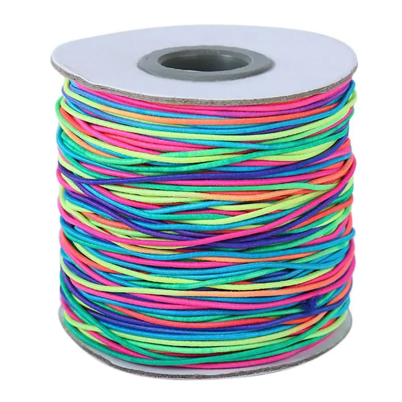 

DIY Jewelry Rope Colorful Line Core-spun Yarn Bracelet Handmade Bead String Filament For Braided Thread 1.0MM Elastic