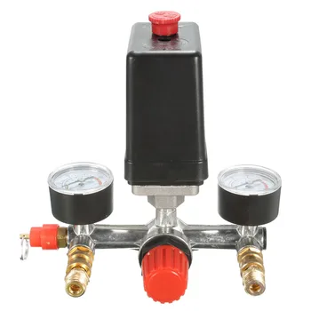 

HEAVY 125psi Air Compressor Pump Pressure Control Switch With Valve Gauges
