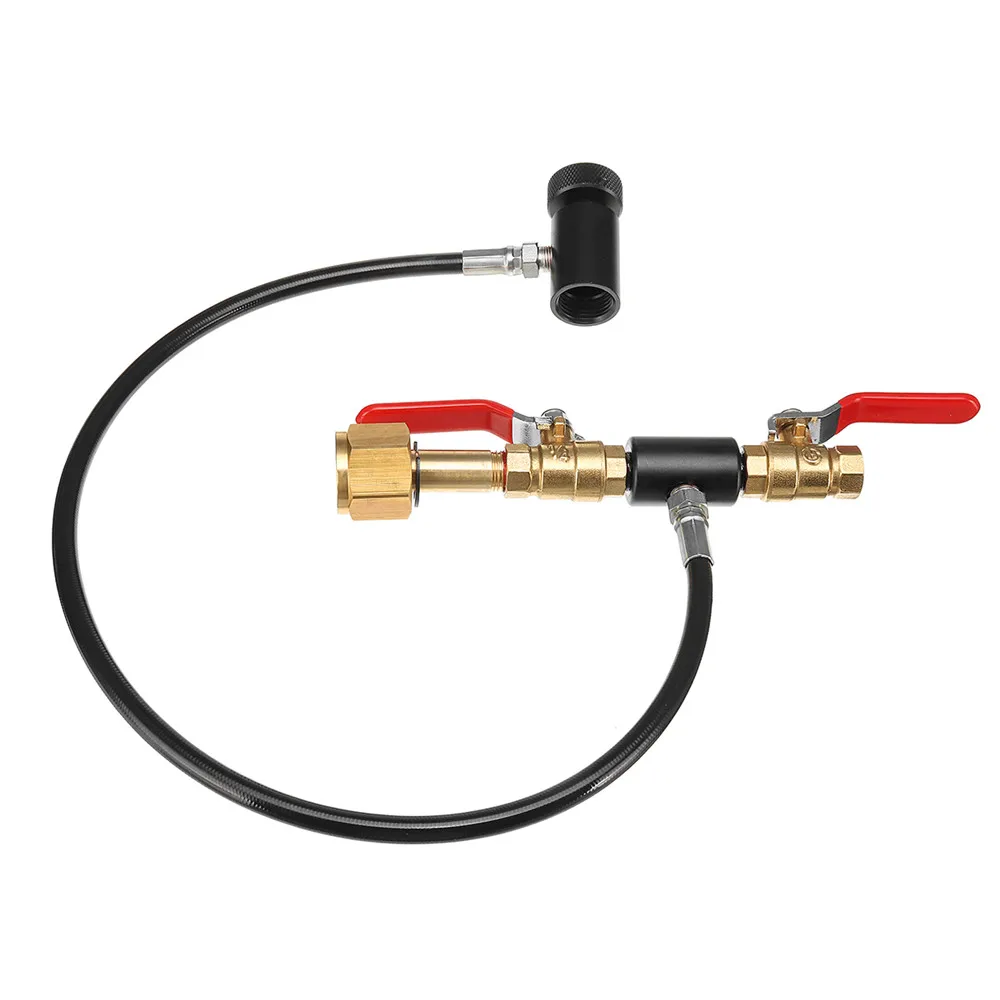 

CO2 Gas Cylinder Refill Hose 24 Inch Filling Valve Adapter with G5/8 Connector for Sodastream Tank Bottle Freeshipping
