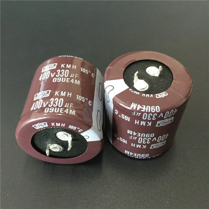 

2Pcs/10Pcs 330uF 400V NCC KMH Series 35x35mm 400V330uF Snap-in PSU Aluminum Electrolytic capacitor