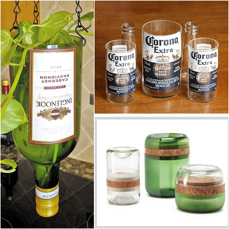 

Glass Bottle Cutter Stainless Steel Glasses Bottle Slicer Cutter Tool Professional Bottles Cut Tool Stained Glass Tools