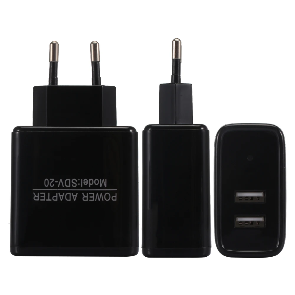 

EU 5V 2.4A Dual USB Charger Power Adapter Intelligent Recognition For Smartphone Tablet PC