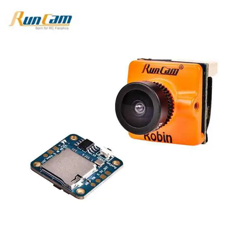 

Newest 2019 RunCam Robin + Mini DVR Remote Control 700TVL 1.8/2.1mm FOV 160/145 Degree 4:3 NTSC & PAL Switchable CMOS FPV Camera