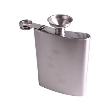 

Stainless Steel 18oz Hip Flask Drink Liquor Whisky Alcohol Flask Screw Cap Funnel Portable Drinkware Kitchen Accessories