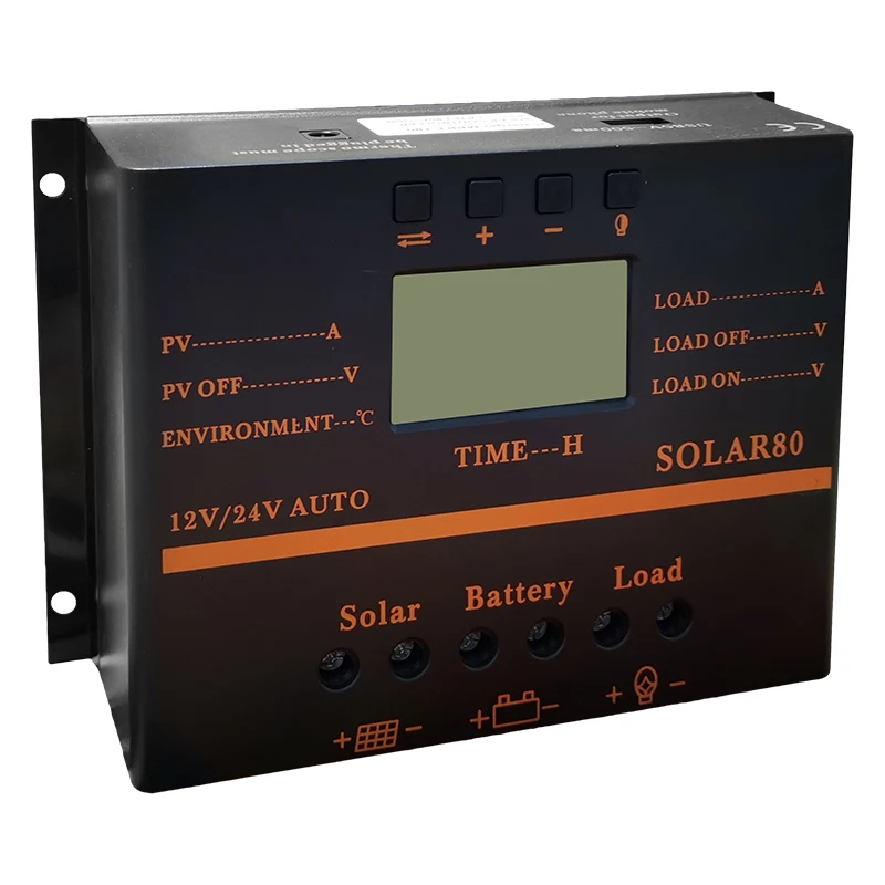 Источник питания EASUN 80A контроллер солнечной батареи 12V24V PV Панель Контроллер