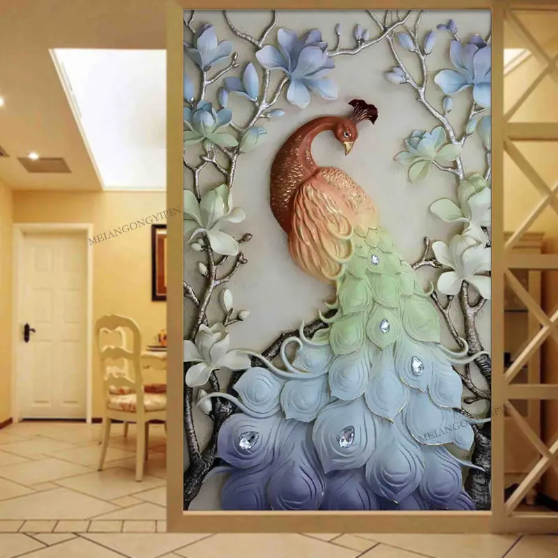 

Special Shaped Diamond Embroidery Animal Peacock 5d Diamond Painting Cross Stitch 3d Diamond Mosaic Decoration