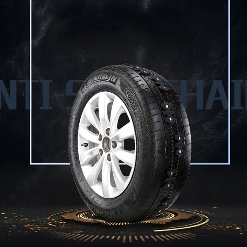 

Hot sale 4PCS Magic Chain Black Butterfly Anti-skid Chain Emergency Snow Chains Two Piece for One Tire Car Styling