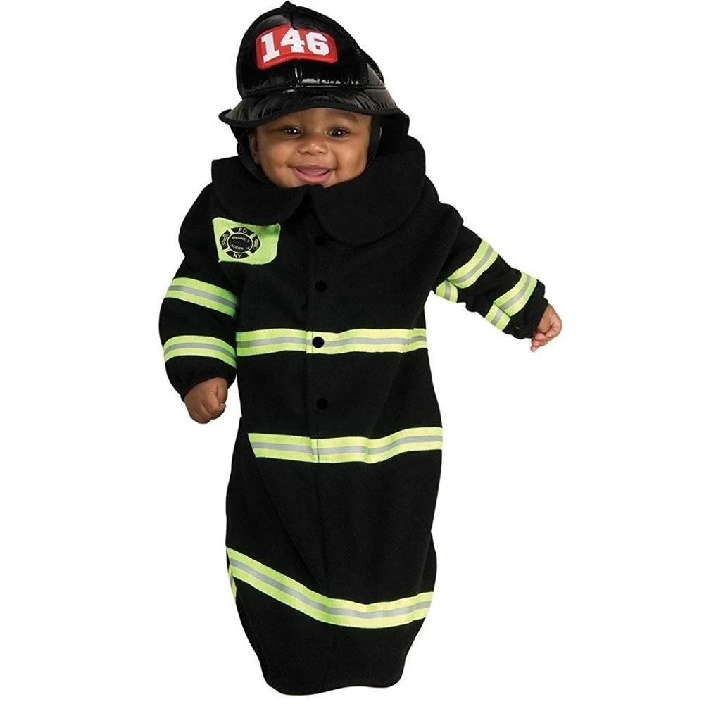 Firefighter Bunting Baby Infant Costume size 0 9 MO Newborn Outfit