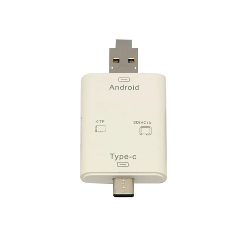 Считыватель карт Type C для Sd/Tf Micro Sd/Usb Три в одном кардридер телефона|Картридеры| |