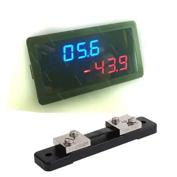 

DYKB 200V 50A DC Combo Meter Voltmeter Ammeter Bidirectional Current Voltage Battery Monitor + shunt No Need Isolated Power