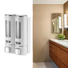 Двойной мыло диспенсер настенный 400 мл дозатор для мыла, шампуня душ помощник для ванная комната гостиница больница питания