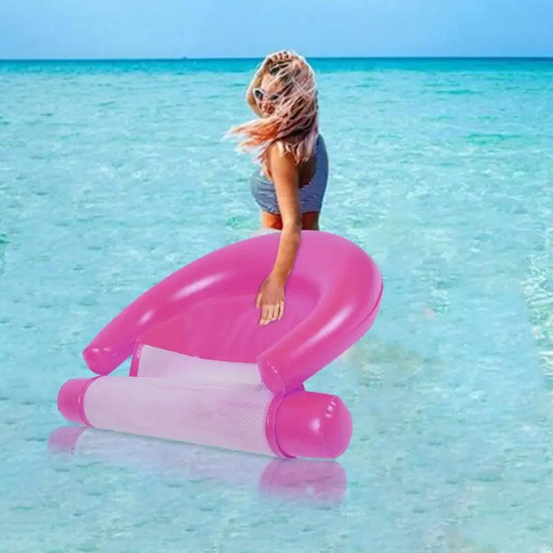 Best Inflatable Pool Floating Water Hammock Float Lounger Floating Bed Chair Swimming Pool Inflatable Hammock Bed Pool Party Toy