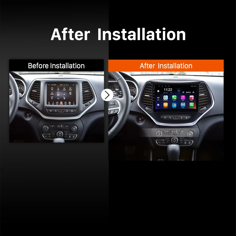 Discount Harfey Android 6.0/8.1 10.1" GPS Multimedia Player Car Radio For 2016 Jeep Grand Cherokee 2Din Touchscreen Head Unit Wifi 5