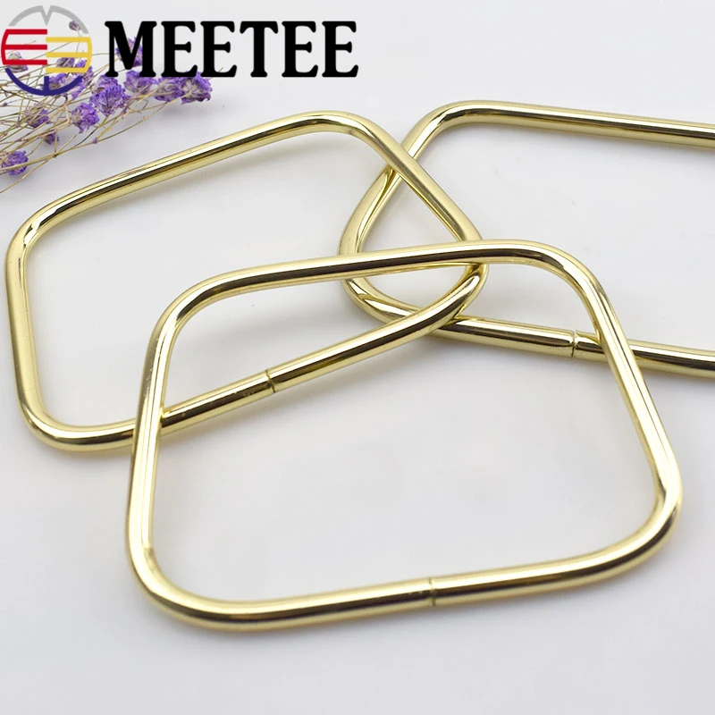 

1Pair=2Pcs Meetee Metal Bag Handles Mix O D Ring Buckles DIY Replacement Accessaries Shoulder Bag Handle Hangers